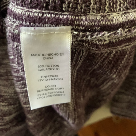 Beautiful Ellen Tracy purple blend, cotton sweater, in like new condition - Picture 7 of 8